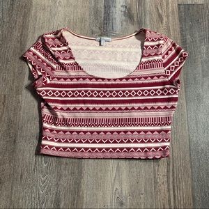 Patterned Crop Top